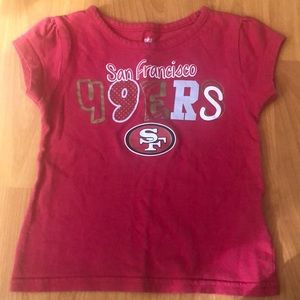 Toddler girls SF 49ers shirt Size 2T